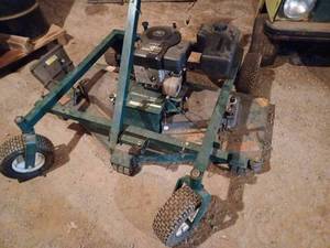 lot 45 image: Ranch King by Swisher 12 hp. 60-inch Pull-Behind Power Mower, Model No. 284707, Serial No. 1026-E1 020320ZD