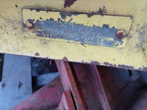 lot 68 image: John Deere 42-inch Mower Deck, Model No. 38, Serial No. 3534