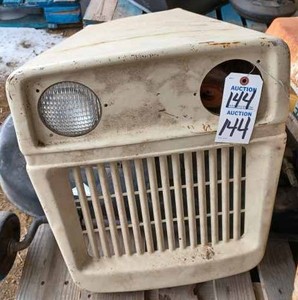 lot 144 image: White Bolens Hood with One of Two Headlights
