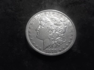 lot 9 image: 1879 S Morgan Silver Dollar