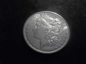lot 14 image: 1881 S Morgan Silver Dollar