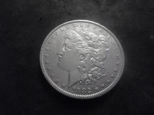 lot 17 image: 1882 O Morgan Silver Dollar O Over S Double Die