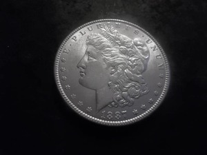 lot 33 image: 1887 Morgan Silver Dollar