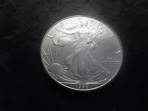 lot 61 image: 1999 American Eagle Dollar 1 Oz. 99.9 Fine Silver MS From Unc. Roll