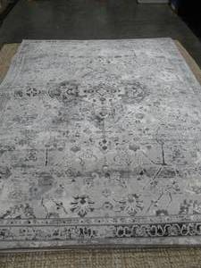 lot 6 image: Gertmenian & Sons Brio Talia Gray Cream 7 ft. 10 in. x 10 ft. Abstract Indoor Area Rug