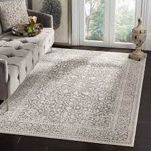 lot 19 image: Reflection Area Rug or Runner, GrayCream 7 ft. 10 in. x 10 ft.