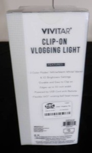 lot 56 image: Vivitar Clip-On Vlogging Light