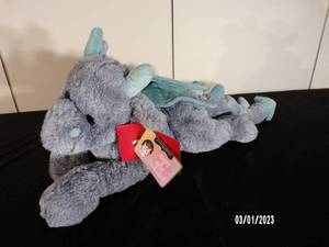 lot 65 image: FAO Schwarz Toy Plush Dragon 15 Stuffed Animal