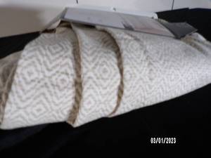 lot 67 image: Light Filtering Linen Window Curtain Panel - Threshold