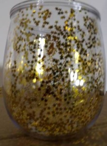 lot 130 image: Lot of 12 Holiday Glitter Cups
