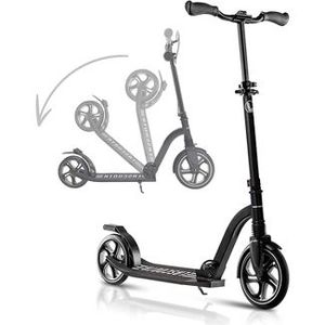 lot 10 image: New - LaScoota Metro Foldable Kick Scooter for Adults and Teens (Black)