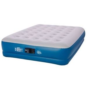 lot 18 image: Open Box - Serta AIR 16 Raised Inflatable Air Mattress with Built in Pump - Queen