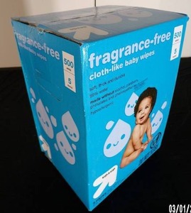 lot 33 image: Fragrance-Free Baby Wipes - up & up - 5 pk 500ct Total