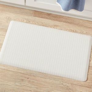 lot 38 image: 30 x 18 Ribbed Stripe Comfort Mat Beige - Threshold