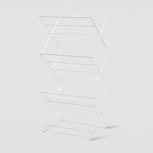 lot 116 image: Open Package - Folding Steel Drying Rack - Room Essentials
