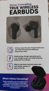 lot 124 image: Gems Noise Canceling True Wireless Earbuds - Black 3.5 hour play time per charge
