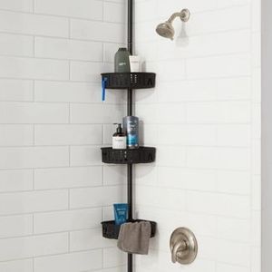 lot 88 image: Steel Corner Tension Pole Caddy - Room Essentials