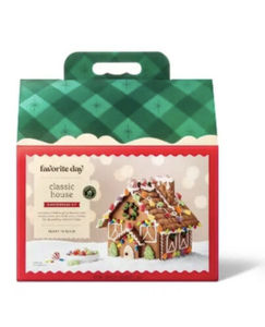 lot 145 image: Lot of 2 - Favorite Day Classic House Gingerbread Kit -Ready To Build  2023 Desk Calendar