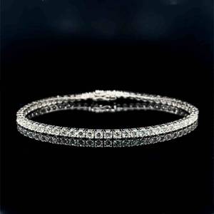 Brand New Gorgeous 5.00 ctw Diamond Tennis Bracelet Slim Design in 14k White Gold $7,400 Retail VIDEO