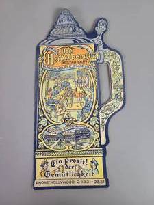 lot 90 image: 1950s Old Heidelberg Restaurant Menu - Hallandale, FL