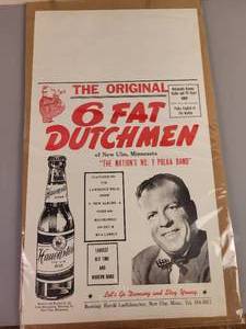 lot 120 image: Original Hauenstein Beer Six Fat Dutchmen Playbill - New Ulm, MN