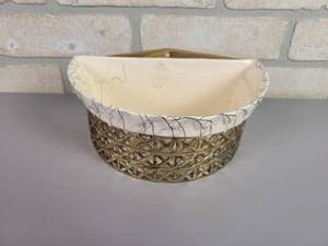 lot 139 image: Mid-Century Modern GILNER Pottery Wall Mount Planter