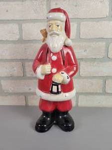 lot 184 image: Vintage Red Wine Santa Claus Decanter - Imported by Old Peoria Company Minneapolis, MN