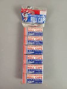 lot 180 image: Vintage NOS Kilgore Perforated Roll Caps for Cap Guns - (6) Boxes in Sealed Package