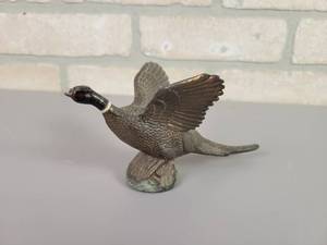lot 223 image: Antique DODGE, Inc. Bronze Pheasant Statue