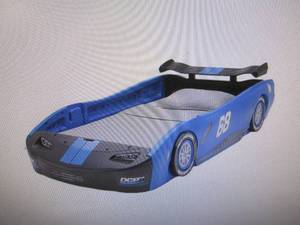 Delta Turbo Race Car Twin Bed - Blu...
