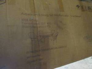 augusta 5pcs dining set open box ...