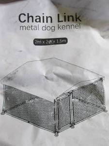 chain link metal dog kennel 6 foot ...
