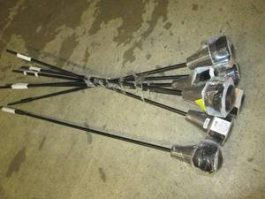 7 large flame tiki torches ...