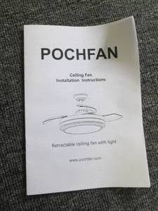 retractable ceiling fan with light ...