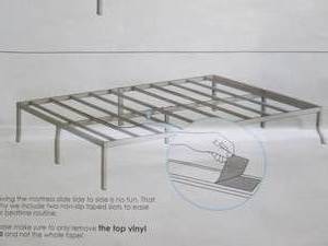 mellow queen metal bed frame ...