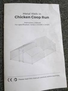metal walk in chicken coop run ...