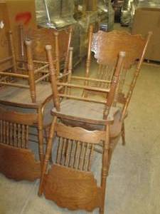 6 wood chairs ...