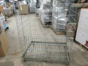 metal cage on wheels 47x31x55...