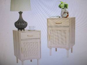 Finnhomy Tall Nightstands Set of 2,...