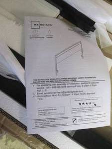 mainstays industrial headboard open...