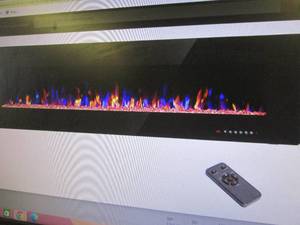 R.W.FLAME 68 inch Recessed and Wall...