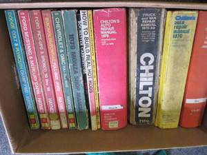 box of chilton and haynes manual re...