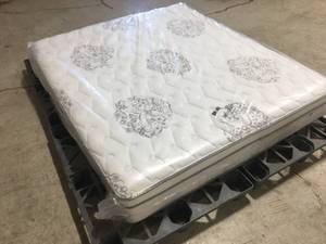lot 15 image: Brand New Serta Perfect Sleeper Wynstone Cushion Firm Eurotop California King Mattress
