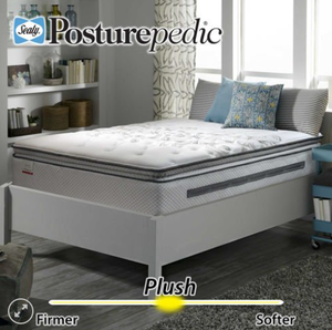 lot 4 image: Brand New Sealy Posturepedic Plush Euro Pillowtop Queen Mattress