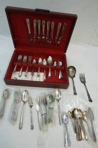 lot 35 image: Tudor plate silverware