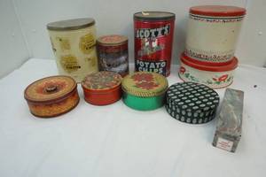 lot 55 image: vintage tins