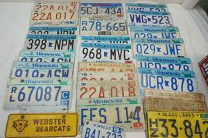 lot 154 image: license plates