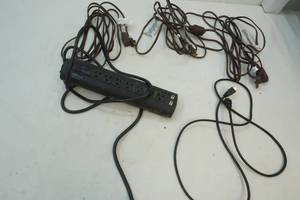 lot 229 image: RCA surge protector , extension cords