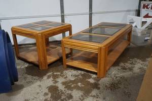 lot 377 image: sofa table, end table
