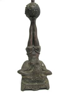 lot 73 image: Vintage 1920s-30s Figural Art Nouveau Table Lamp